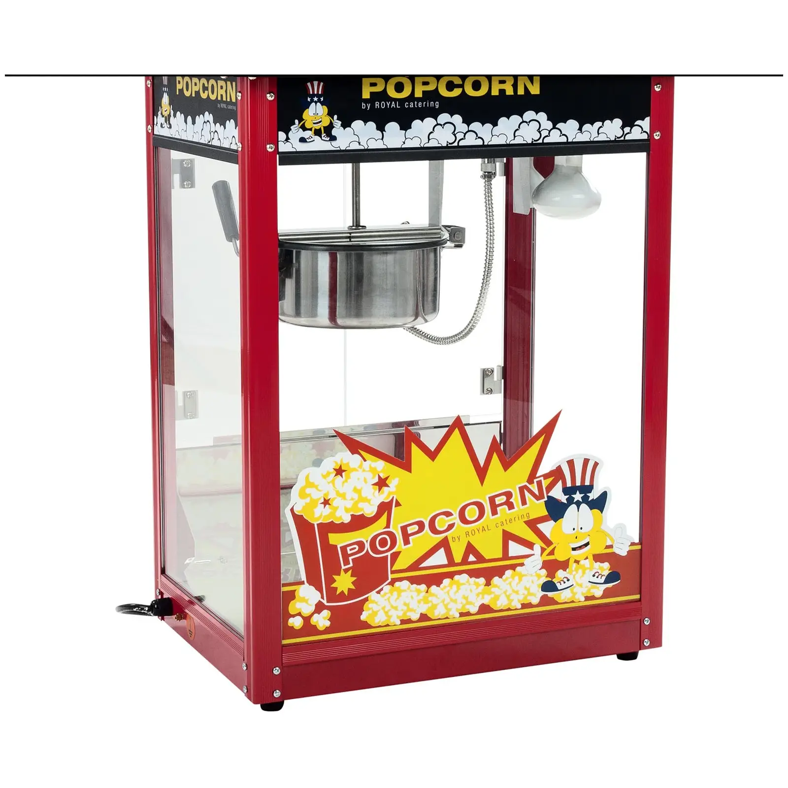 Popcornmaschine mit Wagen - rot