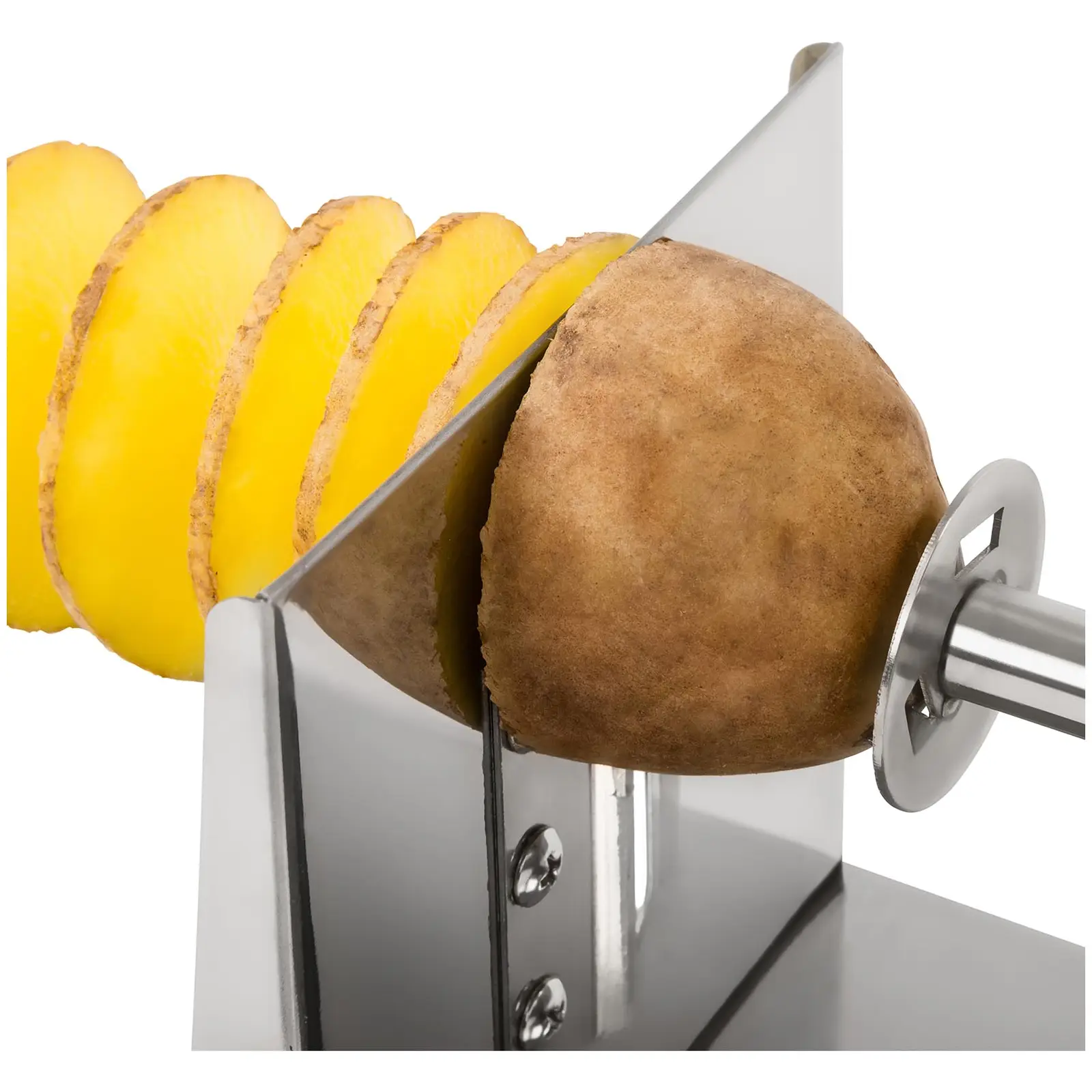 Coupe pomme de terre en spirale - manuel - Acier inoxydable