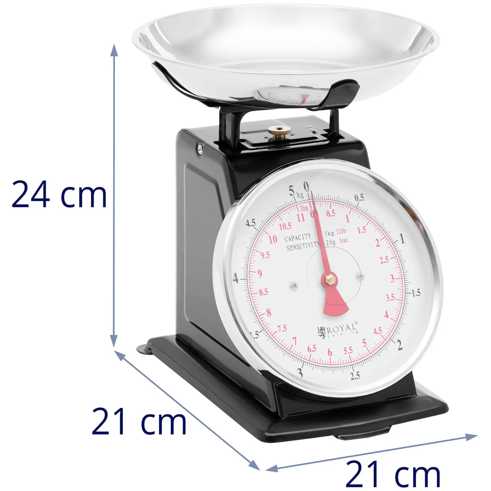 Küchenwaage analog - 5 kg - Royal Catering