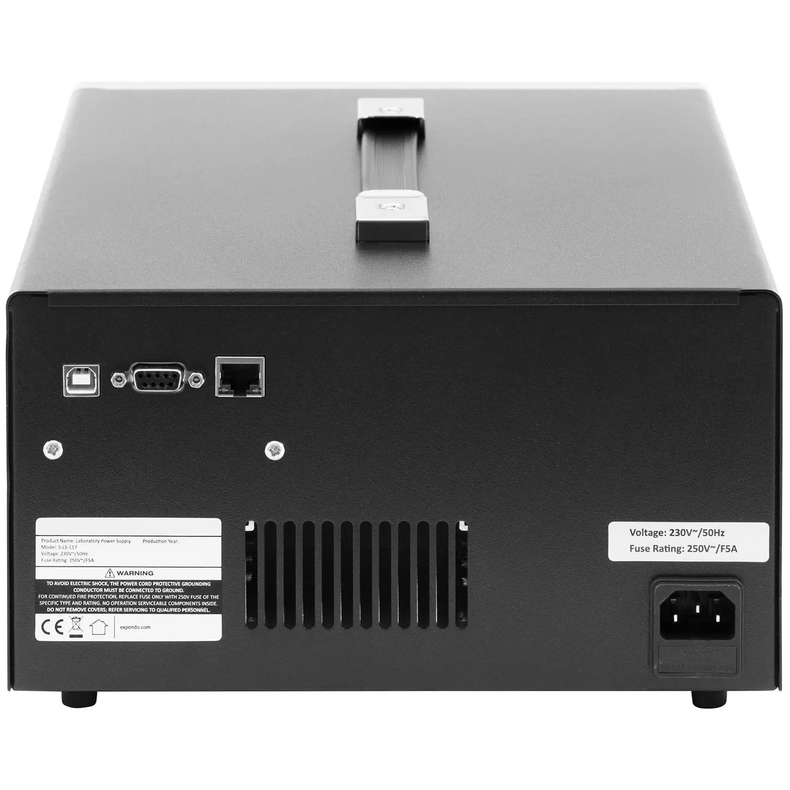 Labornetzgerät - 0 - 30 V - 0 - 5 A DC - 2x150 W - 5 Speicherplätze - LED-Anzeige - USB/RS232/LAN