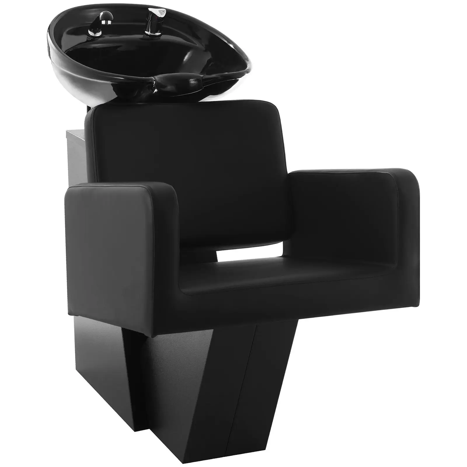 Friseur Waschbecken mit Sessel - 600 x 505 mm -  Schwarz