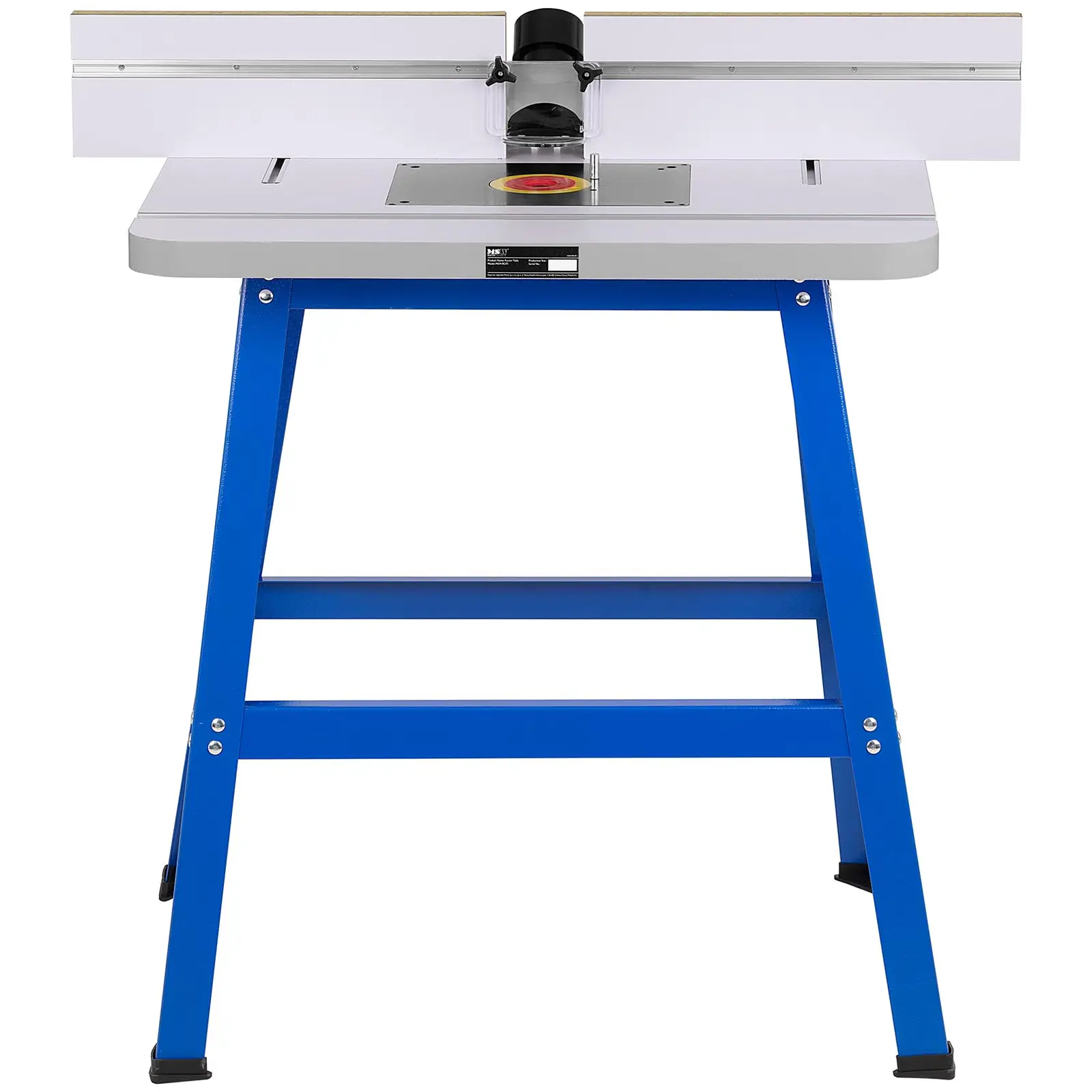 Table pour défonceuse - 810 x 610 mm - Sur pied - Acier laminé à froid /  MDF
