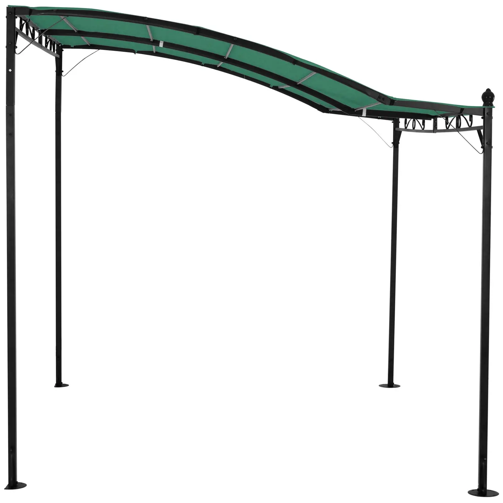 Anbaupavillon - 2,60 x 3 m - dunkelgrün